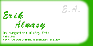 erik almasy business card